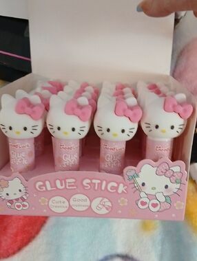 Hello Kitty Pink Glue Sticks Party Favor Set